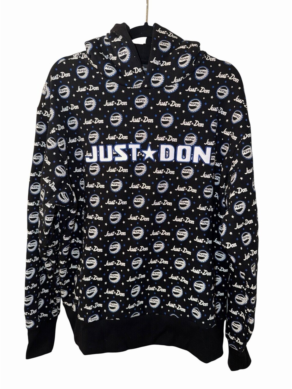 Just Don x Pepsi Men’s Medium Hoodie Sweatshirt Logo 2024 Rare Collaboration